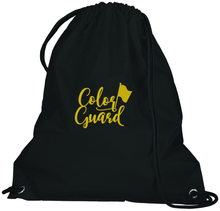 Load image into Gallery viewer, Embroidered Color Guard w/ Flag Cinch Bag
