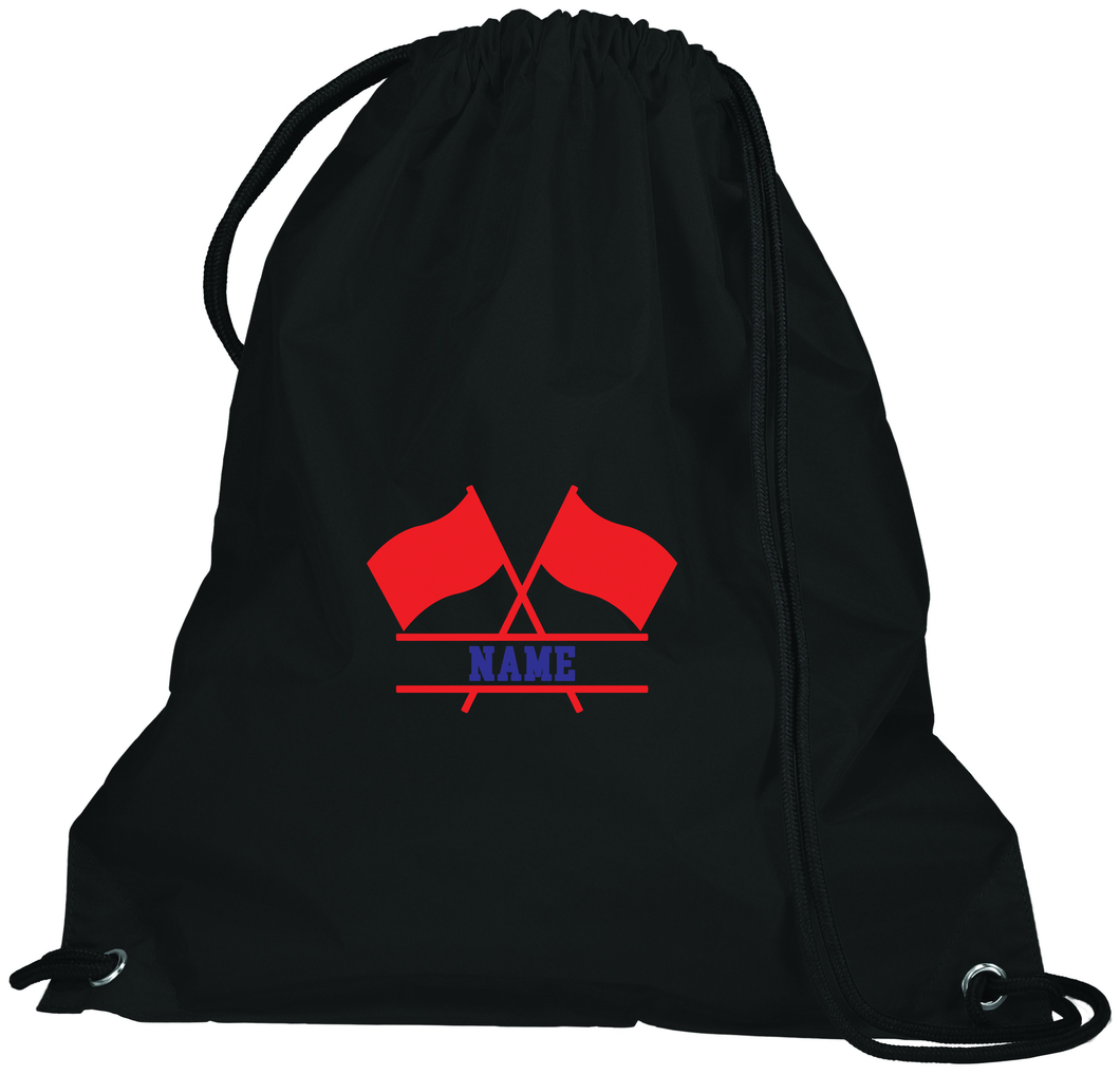 Embroidered Color Guard Cinch Bag