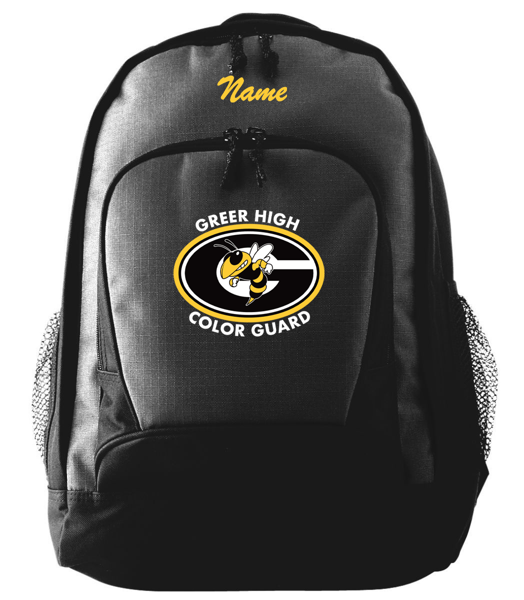 Greer Color Guard Backpack w/ Logo & Name Embroidery