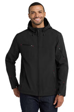 Load image into Gallery viewer, Port Authority ®  Textured Hooded Soft Shell Jacket. J706
