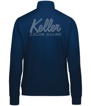 Load image into Gallery viewer, Keller Rhinestoned Color Guard Warm Up Jacket
