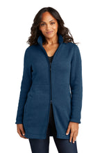Load image into Gallery viewer, Port Authority ®  Women's Arc Sweater Fleece Long Jacket L425
