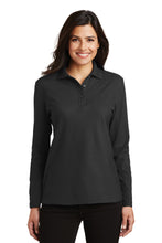 Load image into Gallery viewer, Port Authority ®  Women's Silk Touch™ Long Sleeve Polo.  L500LS
