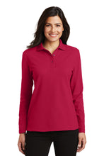 Load image into Gallery viewer, Port Authority ®  Women's Silk Touch™ Long Sleeve Polo.  L500LS
