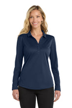 Load image into Gallery viewer, Port Authority  ®  Women's Silk Touch  ™   Performance Long Sleeve Polo. L540LS
