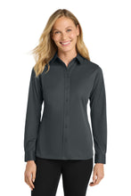 Load image into Gallery viewer, Port Authority ®  Women's Dimension Knit Dress Shirt. L570
