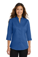 Load image into Gallery viewer, Port Authority ®  Women's 3/4-Sleeve SuperPro ™  Twill Shirt. L665
