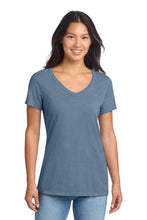 Load image into Gallery viewer, Port &amp; Co ®  Women's Beach Wash ®  Garment-Dyed V-Neck Tee LPC099V
