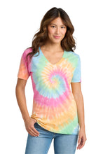 Load image into Gallery viewer, Port &amp; Co ™  Women's Tie-Dye V-Neck Tee.  LPC147V
