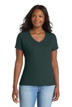 Load image into Gallery viewer, Port &amp; Co ™  Women's Performance Blend V-Neck Tee. LPC381V
