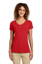 Load image into Gallery viewer, Port &amp; Co ®  Women's Fan Favorite V-Neck Tee. LPC450V

