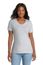 Load image into Gallery viewer, Port &amp; Co ®  Women's Core Cotton V-Neck Tee. LPC54V
