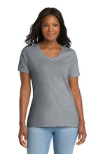 Load image into Gallery viewer, Port &amp; Co ®  Women's Core Cotton V-Neck Tee. LPC54V
