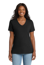 Load image into Gallery viewer, Port &amp; Co ®  Women's Core Cotton V-Neck Tee. LPC54V
