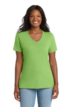 Load image into Gallery viewer, Port &amp; Co ™  Women's Core Cotton V-Neck Tee. LPC54V
