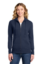 Load image into Gallery viewer, Port &amp; Co ™  Women's Core Fleece Full-Zip Hooded Sweatshirt. LPC78ZH

