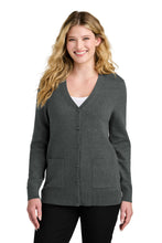 Load image into Gallery viewer, Port Authority ®  Women's Easy Care Button-Up Cardigan Sweater LSW4150
