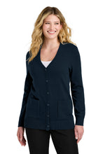 Load image into Gallery viewer, Port Authority ®  Women's Easy Care Button-Up Cardigan Sweater LSW4150
