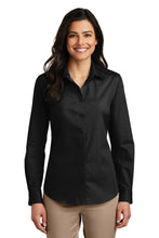 Load image into Gallery viewer, Port Authority ®  Women's Long Sleeve Carefree Poplin Shirt. LW100
