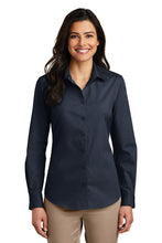 Load image into Gallery viewer, Port Authority ®  Women's Long Sleeve Carefree Poplin Shirt. LW100
