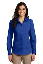 Load image into Gallery viewer, Port Authority ®  Women's Long Sleeve Carefree Poplin Shirt. LW100
