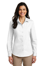 Load image into Gallery viewer, Port Authority ®  Women's Long Sleeve Carefree Poplin Shirt. LW100
