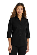Load image into Gallery viewer, Port Authority ®  Women's 3/4-Sleeve Carefree Poplin Shirt. LW102
