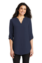 Load image into Gallery viewer, Port Authority ®  Women's 3/4-Sleeve Tunic Blouse. LW701
