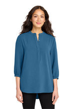 Load image into Gallery viewer, Port Authority ®  Women's 3/4-Sleeve Textured Crepe Tunic LW713
