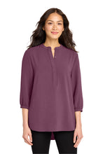 Load image into Gallery viewer, Port Authority ®  Women's 3/4-Sleeve Textured Crepe Tunic LW713
