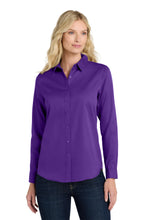 Load image into Gallery viewer, Port Authority ®  Women's Long Sleeve SuperPro React ™ Twill Shirt. LW808
