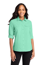 Load image into Gallery viewer, Port Authority ®  Women's Long Sleeve UV Daybreak Shirt LW960
