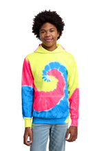 Load image into Gallery viewer, Port &amp; Co ™  Youth Tie-Dye Pullover Hooded Sweatshirt. PC146Y
