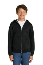 Load image into Gallery viewer, Port &amp; Co ™  Youth Core Fleece Full-Zip Hooded Sweatshirt PC78YZH
