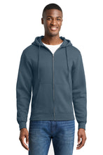 Load image into Gallery viewer, Port &amp; Co ™  Core Fleece Full-Zip Hooded Sweatshirt. PC78ZH
