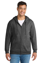 Load image into Gallery viewer, Port &amp; Co ®  Fan Favorite Fleece Full-Zip Hooded Sweatshirt. PC850ZH
