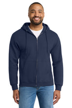 Load image into Gallery viewer, Port &amp; Co ®  Tall Essential Fleece Full-Zip Hooded Sweatshirt. PC90ZHT
