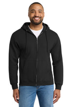 Load image into Gallery viewer, Port &amp; Co ™  Essential Fleece Full-Zip Hooded Sweatshirt.  PC90ZH
