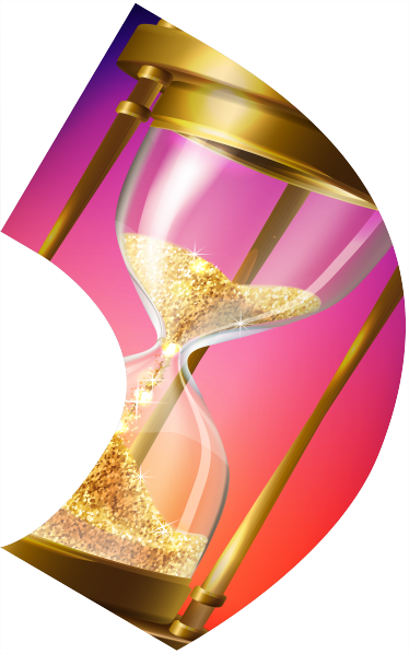 Pre-Designed Arch Swing Flags - Hourglass