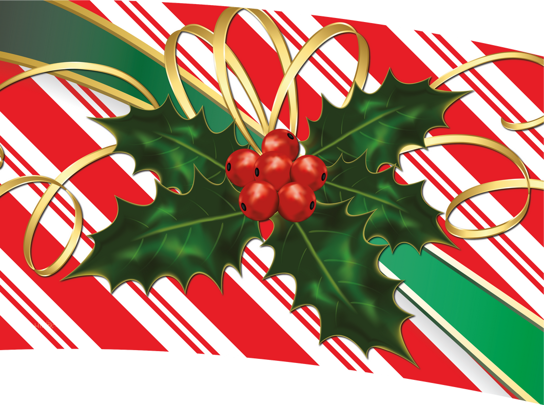 Pre-Designed Flags - Candy Cane Holiday