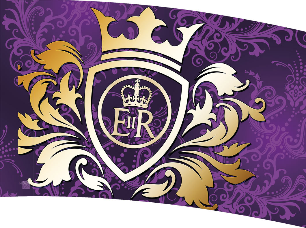 Pre-Designed Flags - Purple Crest