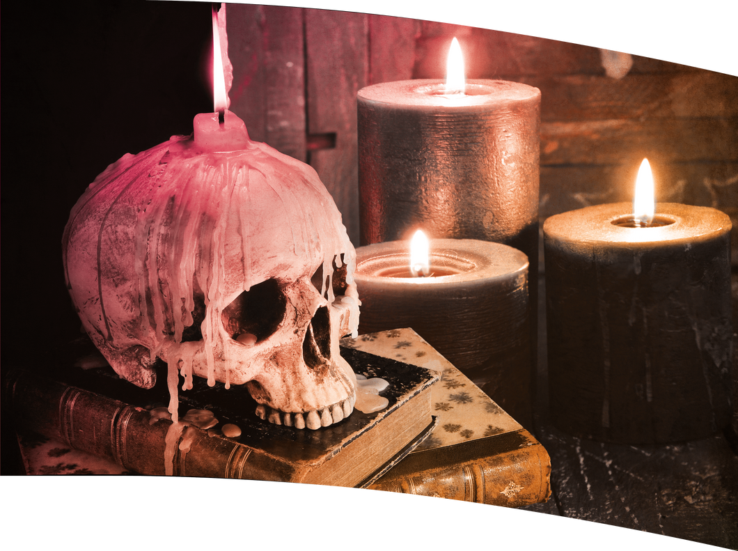 Pre-Designed Flags - Skull & Candles