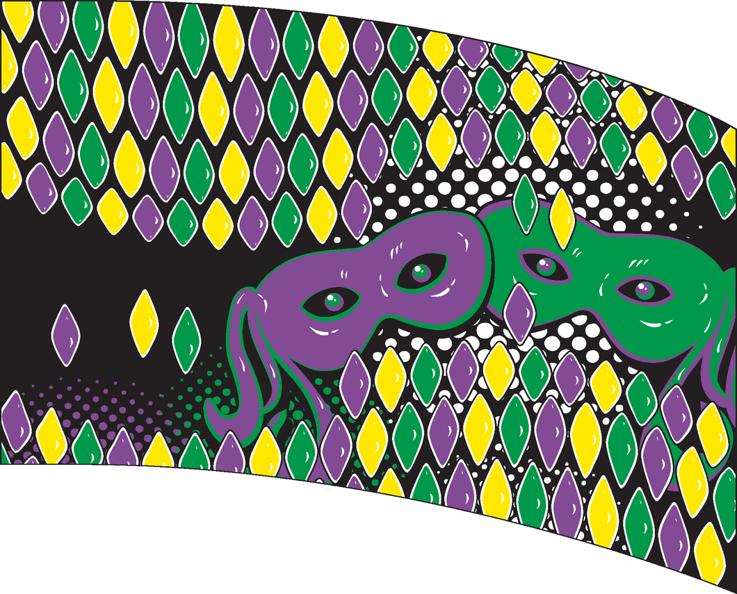 Ready To Ship Digital Flag - Mardi Gras 4 Fluorescent