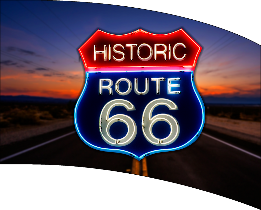Ready To Ship Digital Flag - Route 66