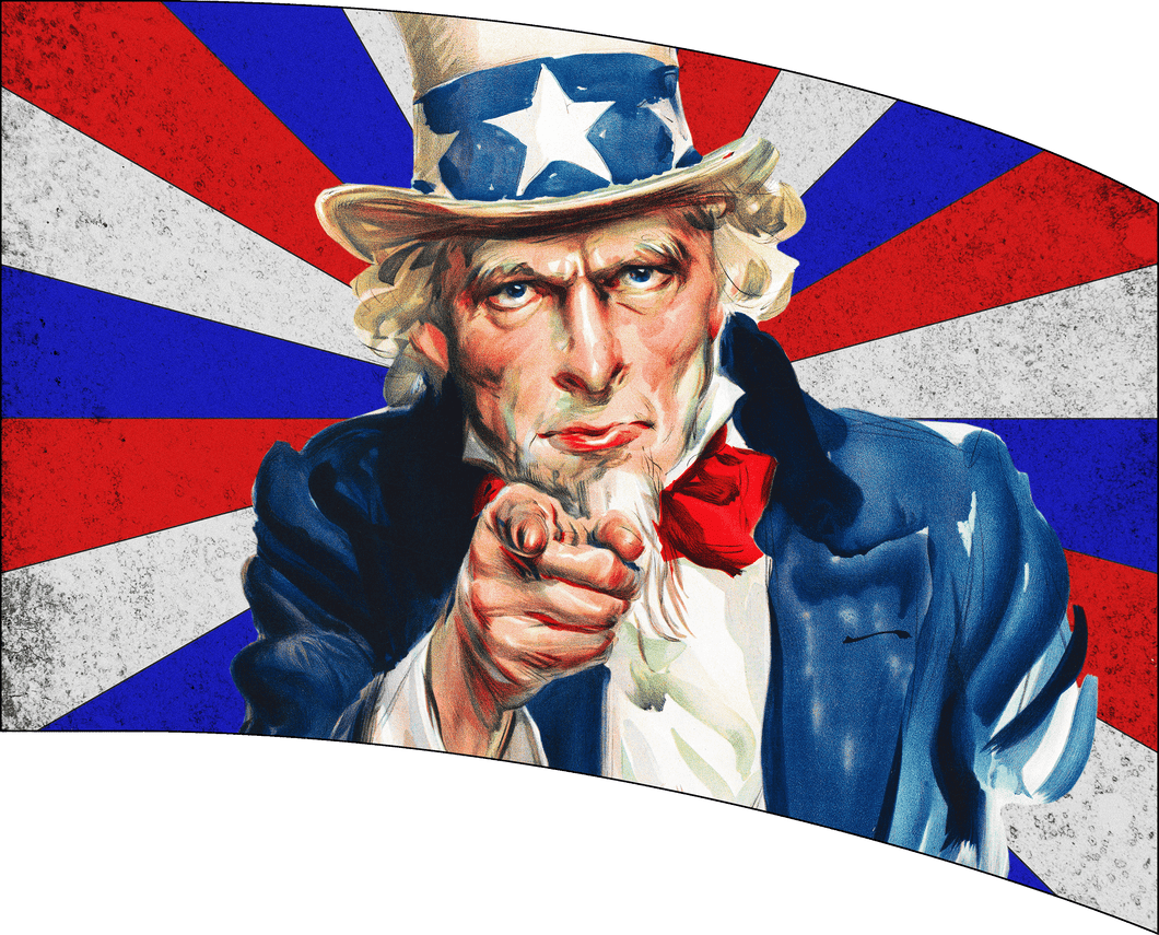 Ready To Ship Digital Flag - Uncle Sam