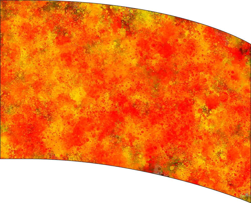 Ready To Ship Digital Flag - Yellow Splatter