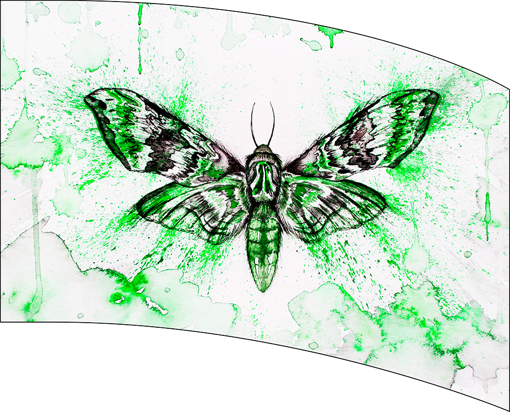 Ready To Ship Digital Flag - Moth Green