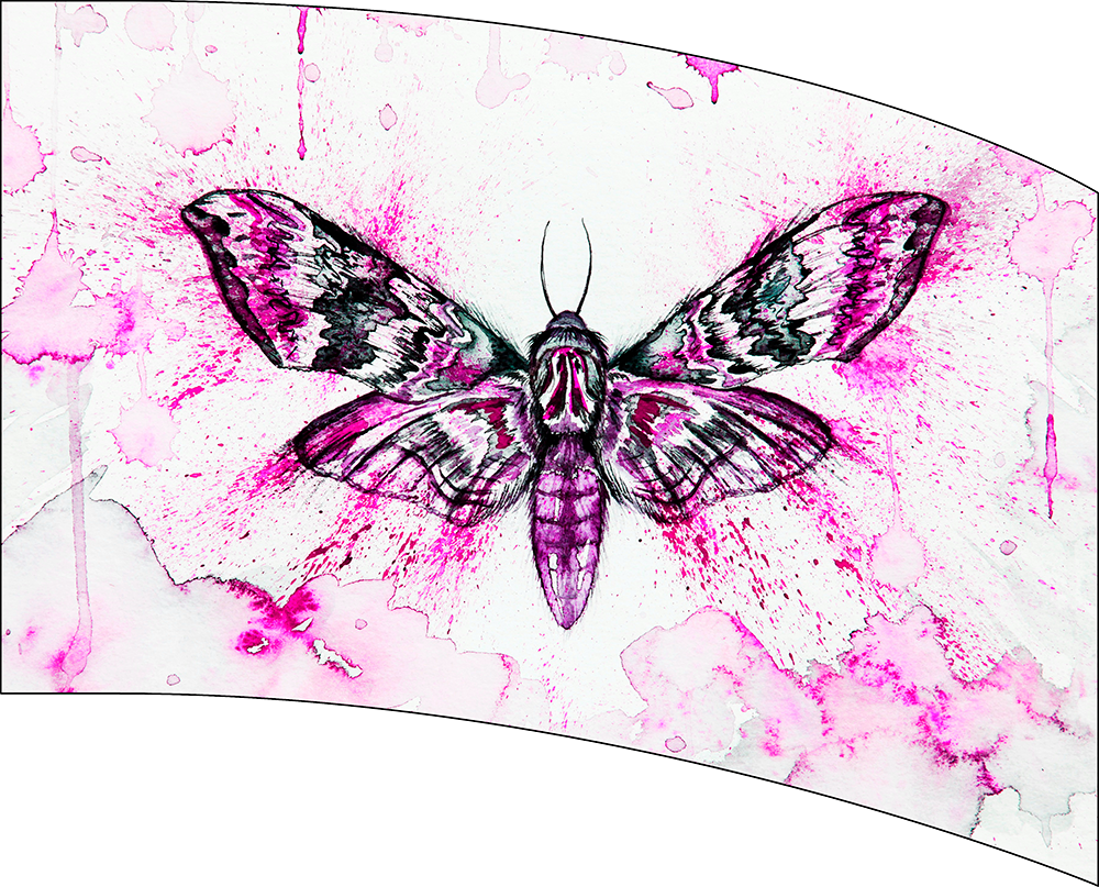 Ready To Ship Digital Flag - Moth Pink