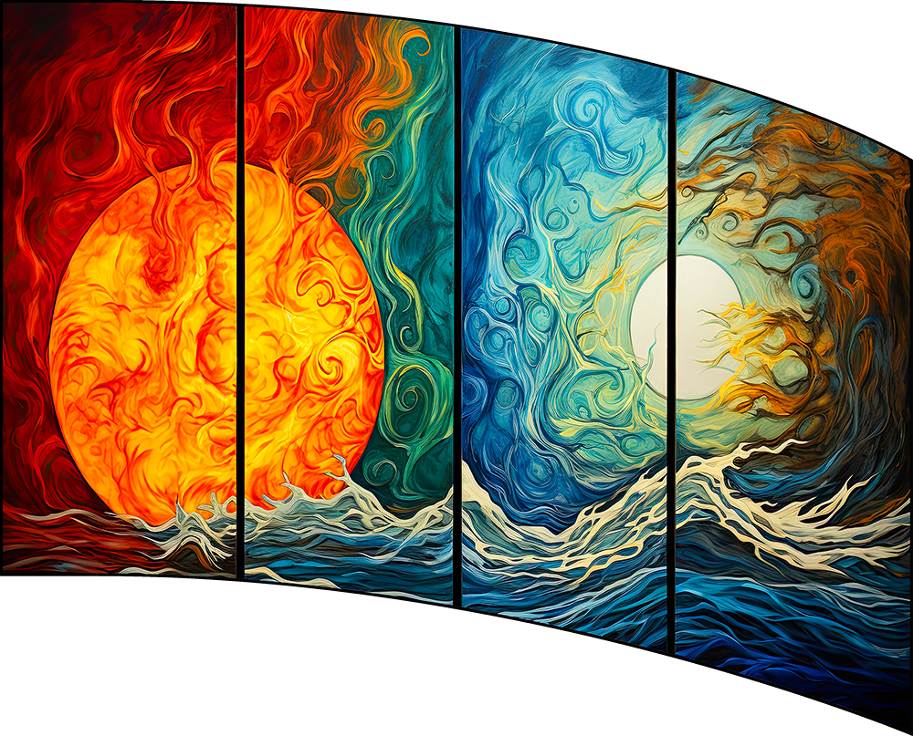 Ready To Ship Digital Flag - Sunset Collage