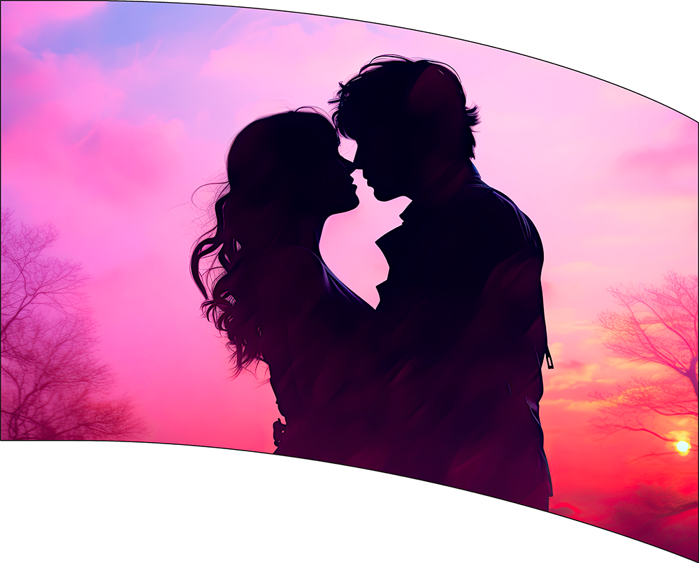 Ready To Ship Digital Flag - Couple Sunset